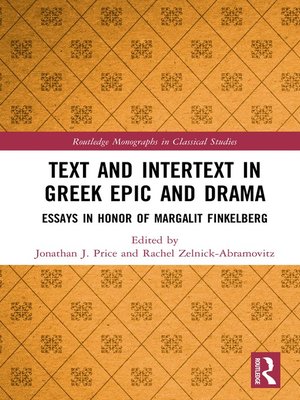 cover image of Text and Intertext in Greek Epic and Drama